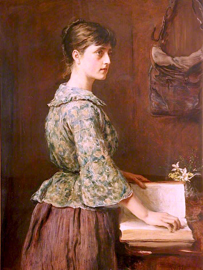 The Good Resolve, vintage artwork by Sir John Everett Millais, 12x8" (A4) Poster