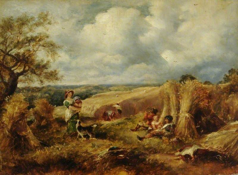 Rest Time, vintage artwork by John Linnell, A3 (16x12") Poster Print