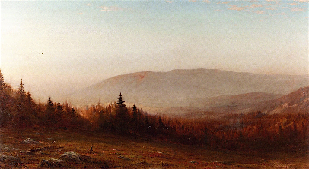 Cadillac Mountain, Mount Desert Island, Maine, vintage artwork by Dwight W. Tryon, 12x8" (A4) Poster
