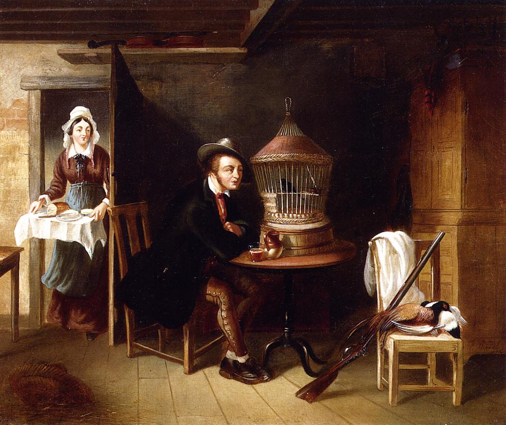 His Favorite Pet, vintage artwork by Frederick Rondel, 12x8" (A4) Poster