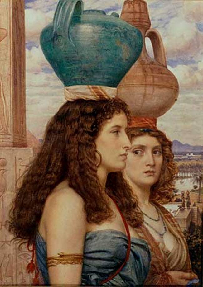 Water Carriers, vintage artwork by Sir Edward John Poynter, 12x8" (A4) Poster