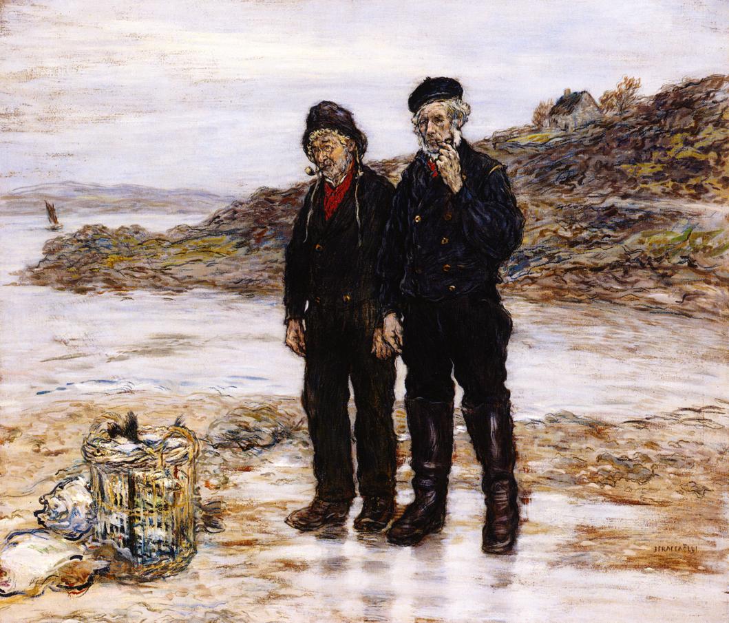 Scottish Fishermen by Jean-Franaois Raffaëlli,A3(16x12")Poster