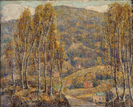 Beeches, vintage artwork by Ernest Lawson, 12x8" (A4) Poster