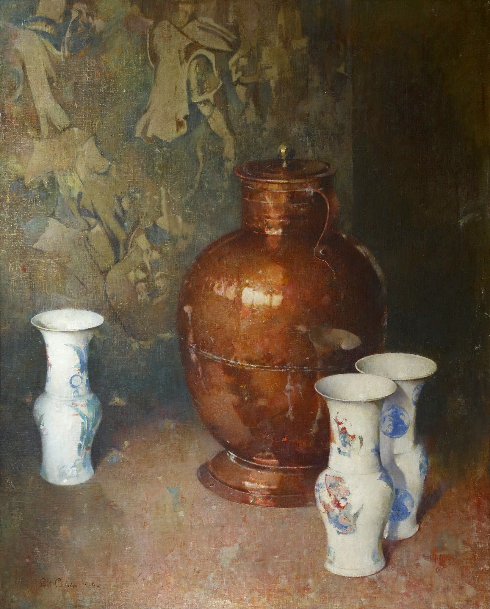 Copper and Porcelain by Emil (Soren Emil) Carlsen,A3(16x12")Poster