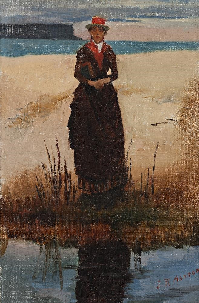 Eliza Ashton, vintage artwork by Julian Rossi Ashton, 12x8" (A4) Poster