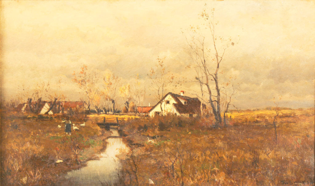 Landscape with Farm House by Frederick W. Kost,A3(16x12")Poster