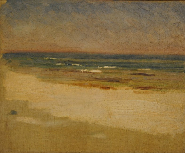 Beach at Falsterbo, vintage artwork by Johan Krouthen, 12x8" (A4) Poster