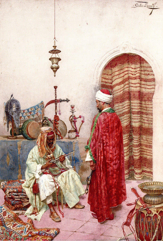 A Merchant, Tunis by Giulio Rosati,A3(16x12