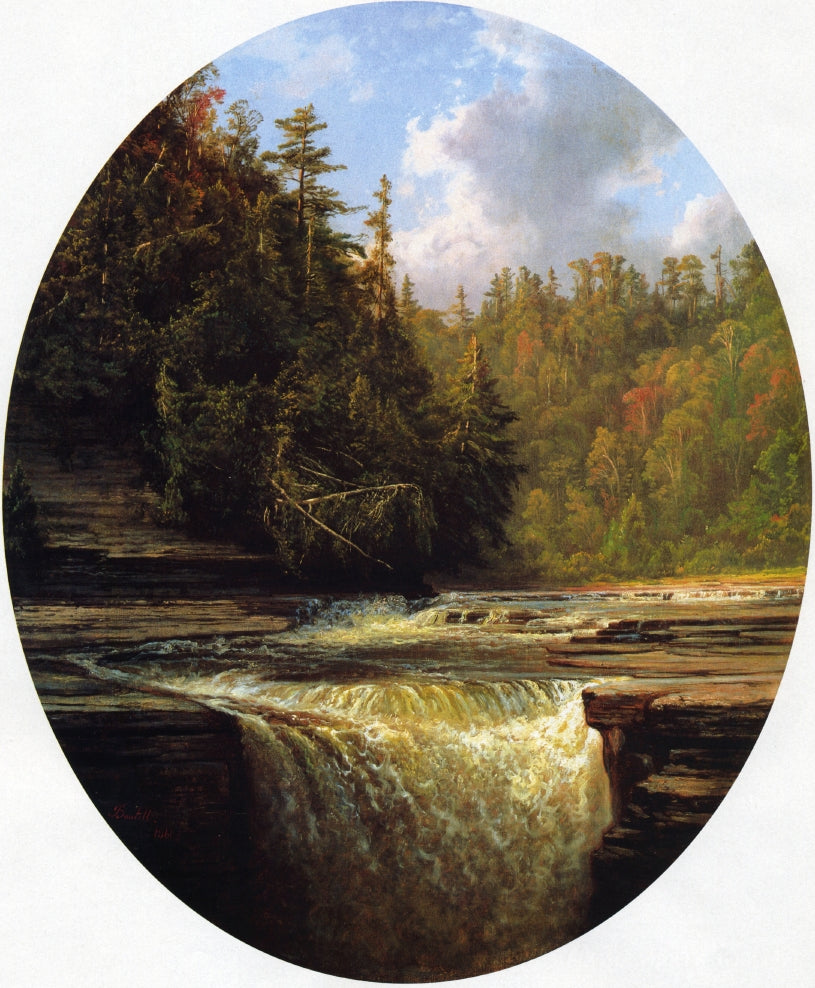 Sherman Falls, Trenton, NJ, vintage artwork by De Witt Clinton Boutelle, A3 (16x12") Poster Print