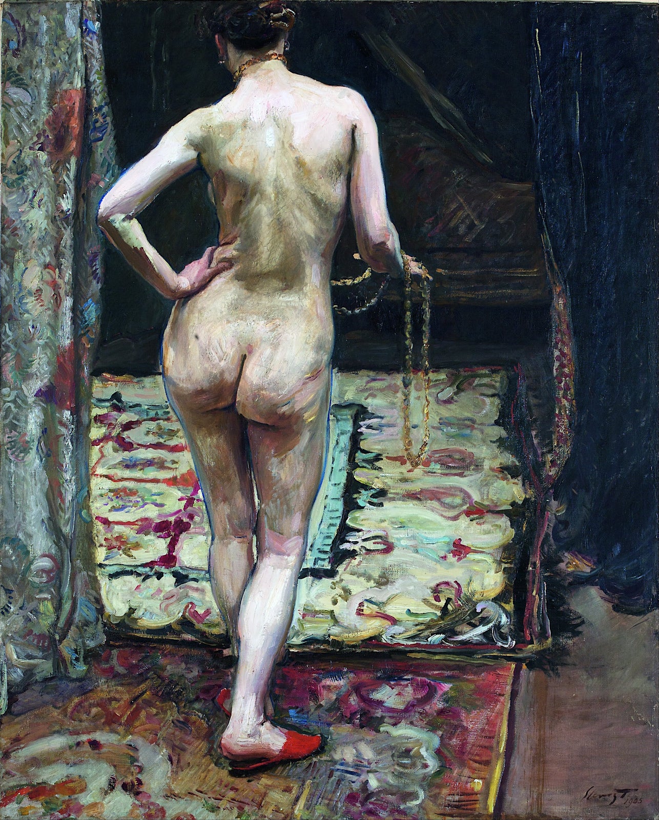 Female Nude from the Back by Max Slevogt,A3(16x12")Poster