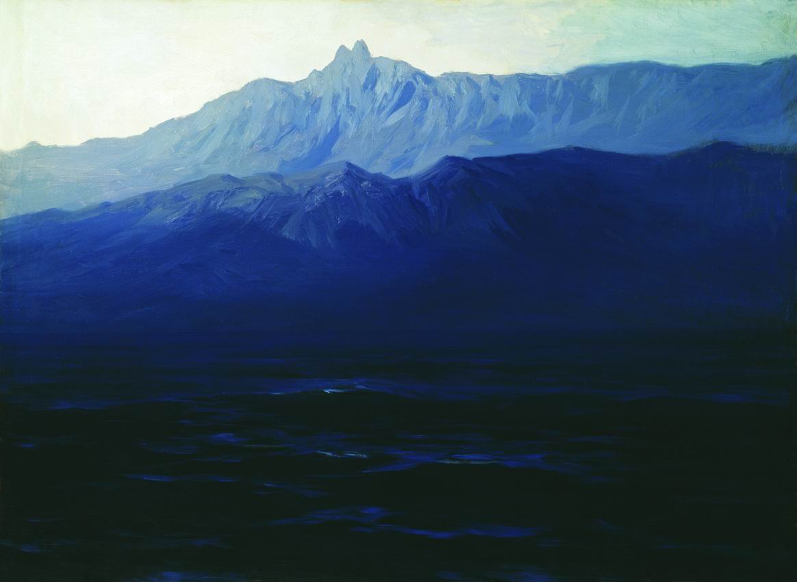 Mount Ai-Petri, Crimea, vintage artwork by Arkhip Ivanovich Kuindzhi, 12x8" (A4) Poster