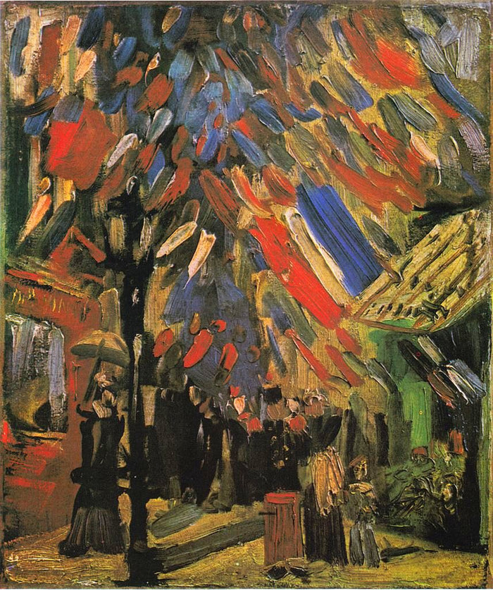 The 14th July in Paris by Vincent van Gogh,A3(16x12