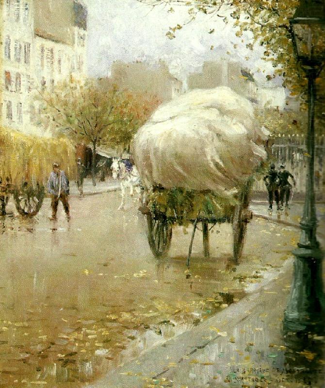 La Barriere de Montrouge, vintage artwork by Nils Kreuger, 12x8" (A4) Poster