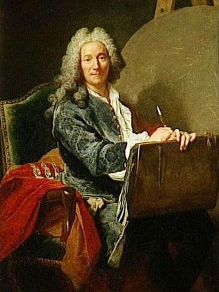 Pierre-Jacques Cazes, vintage artwork by Jacques-Andre-Joseph Aved, 12x8" (A4) Poster
