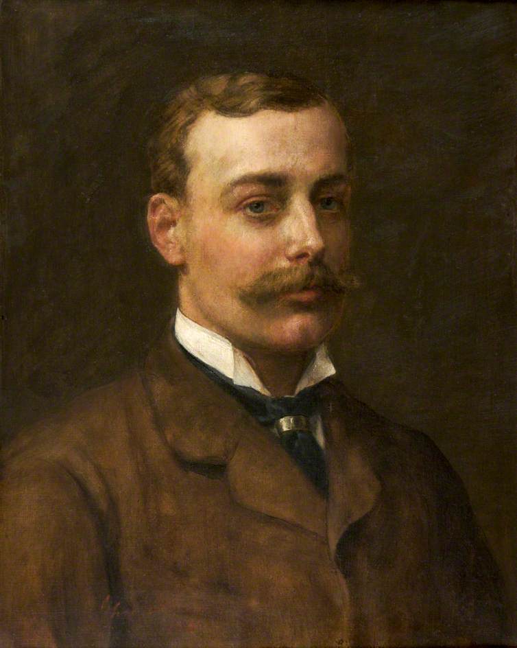 Francis Dukinfield Astley, vintage artwork by John Maler Collier, 12x8" (A4) Poster