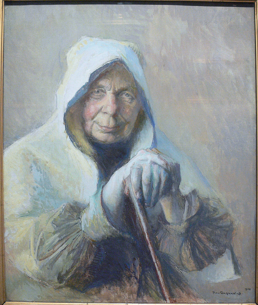 The Old Julie, from Quincey, vintage artwork by Pascal Dagnan-Bouveret, 12x8" (A4) Poster