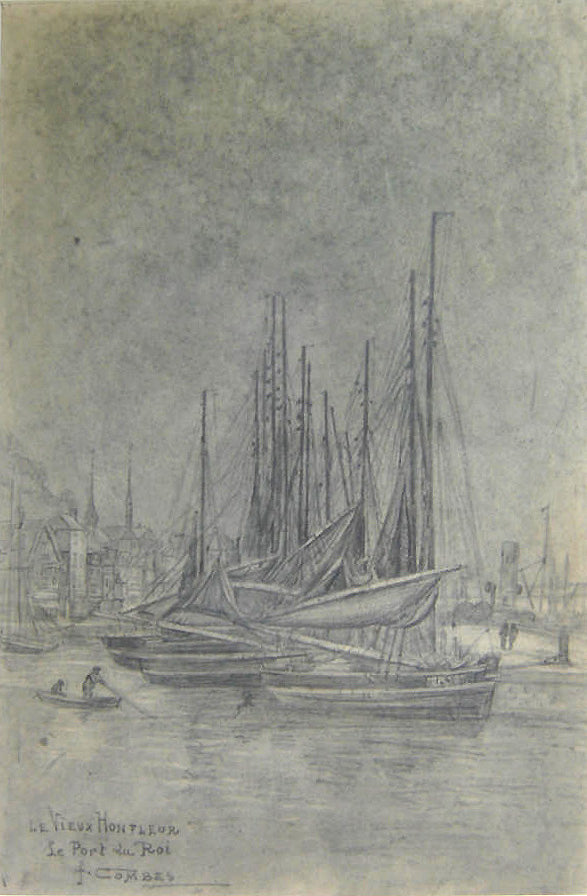 Honfleur le vieux, le port du Roi by Fernand Combes,A3(16x12")Poster