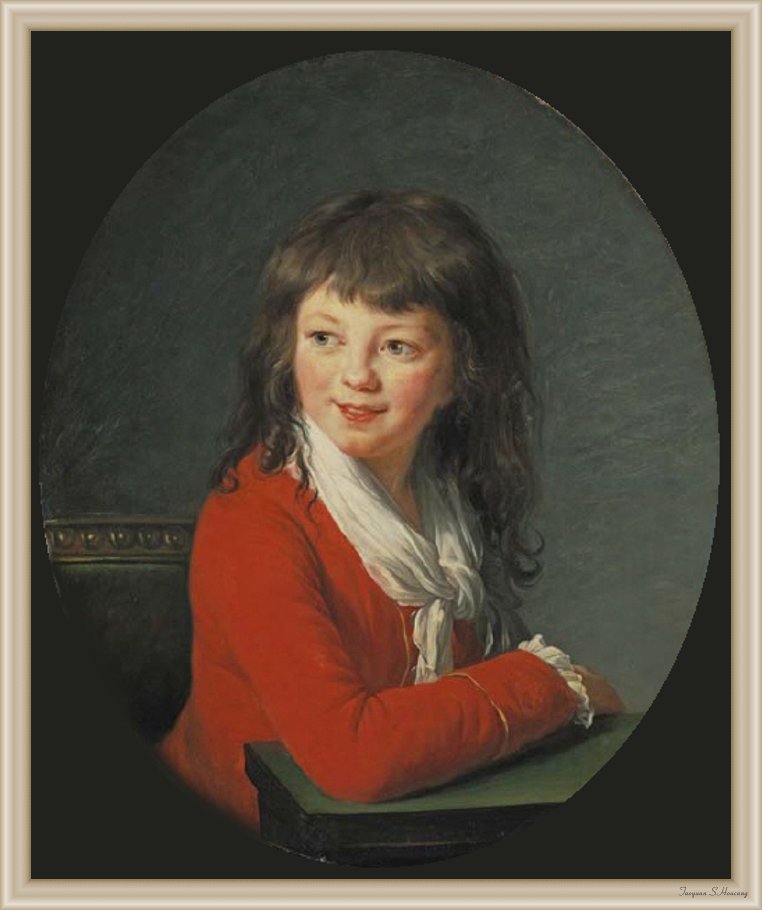 Boy in Red, vintage artwork by Élisabeth Vigee-Lebrun, 12x8" (A4) Poster