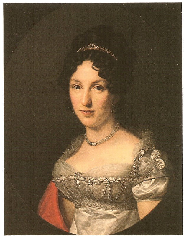 Portrait of Henriette Schröder, vintage artwork by Friedrich Carl Groger, 12x8" (A4) Poster