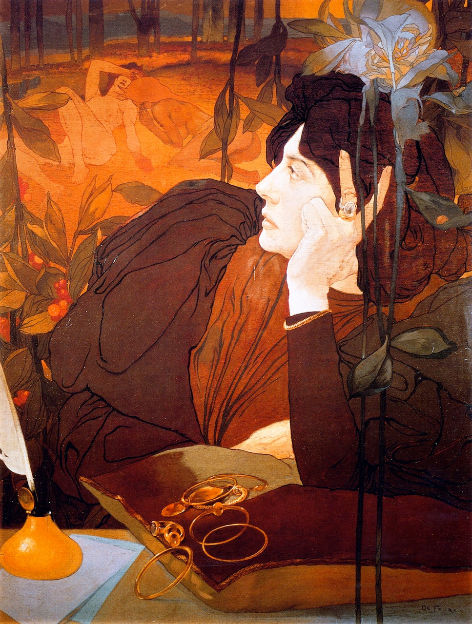 The Voice of Evil by Georges de Feure,A3(16x12")Poster
