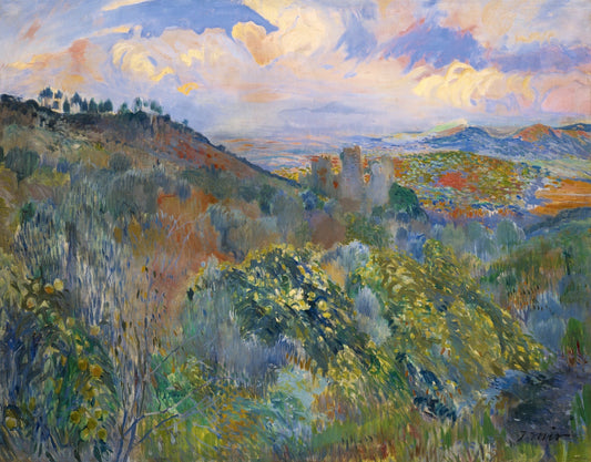Es Molinar, Palma de Mallorca, vintage artwork by Joaquin Mir  Trinxet, 12x8" (A4) Poster