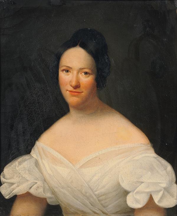 Portrait dit de Madame Thénard, pensionnaire de la comédie française, vintage artwork by Edouard Louis Dubufe, A3 (16x12") Poster Print