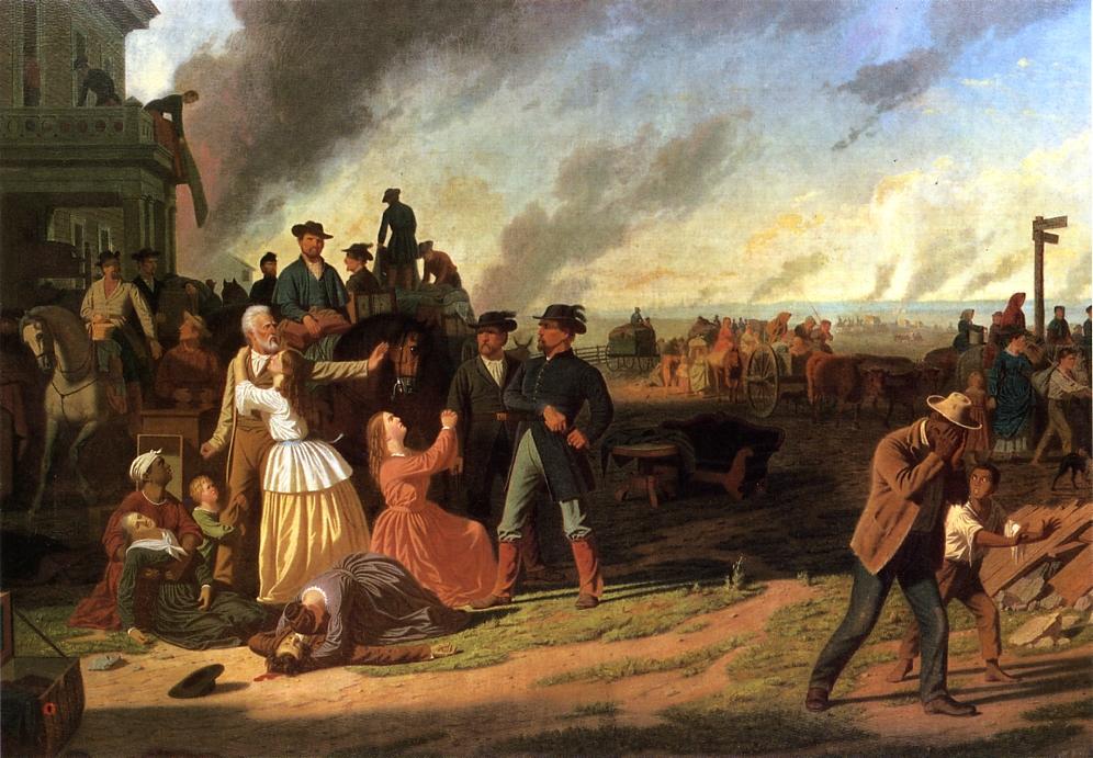 Martial Law, vintage artwork by George Caleb Bingham, A3 (16x12") Poster Print