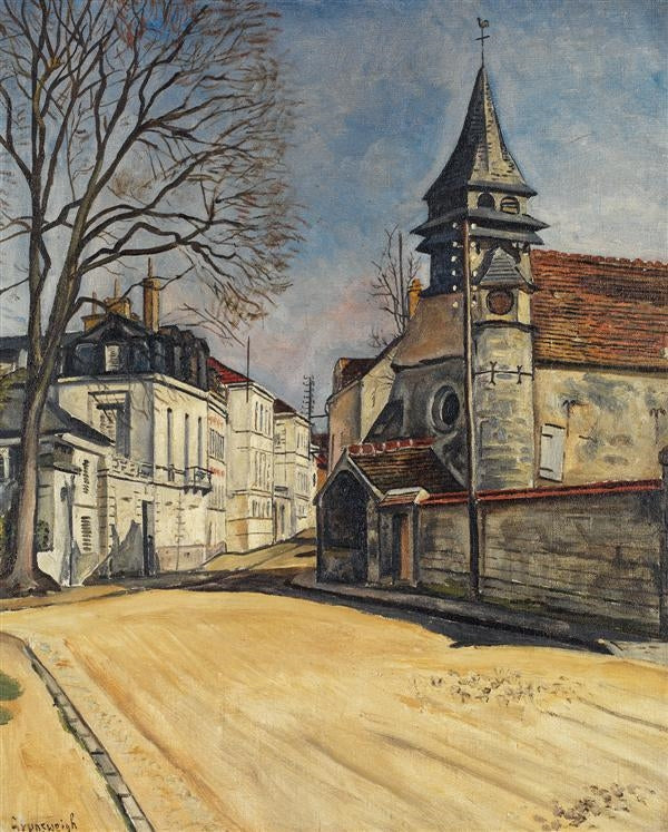 Rue de village by Nathan Grunsweigh,16x12(A3) Poster