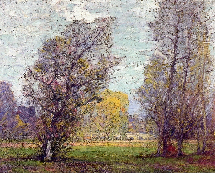 Clouds and Glow, Autumn, France by Robert Vonnoh,A3(16x12")Poster