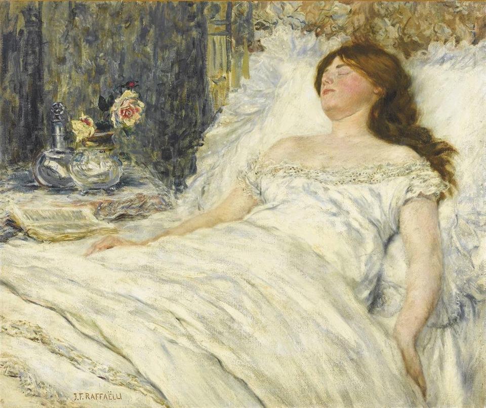 La belle endormie by Jean-Franaois Raffaëlli,A3(16x12")Poster