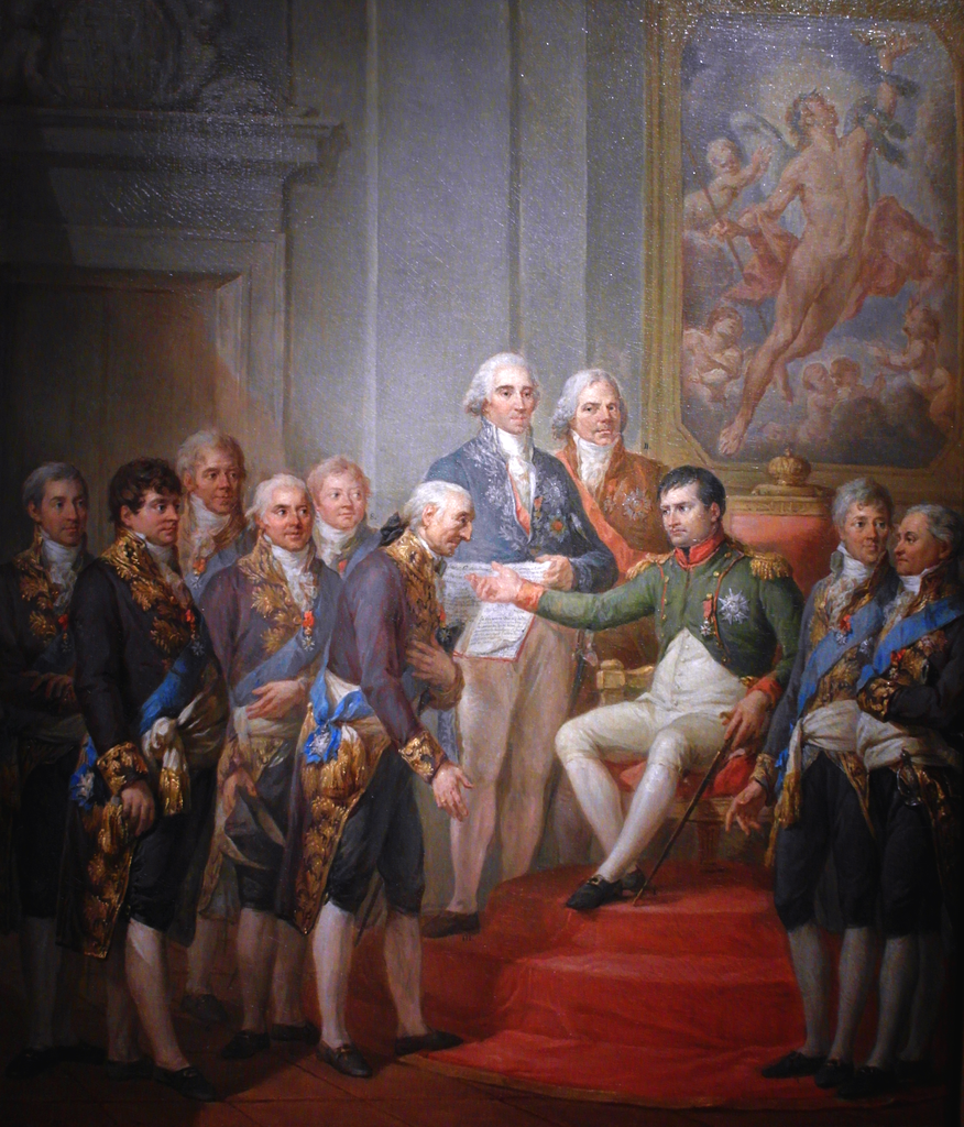 Granting of the Constitution of the Duchy of Warsaw by  Napoleon, vintage artwork by Marcello Bacciarelli, 12x8" (A4) Poster