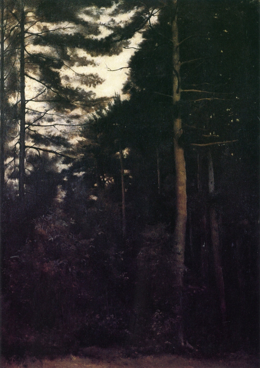 Pine Woods, vintage artwork by Dennis Miller Bunker, 12x8" (A4) Poster