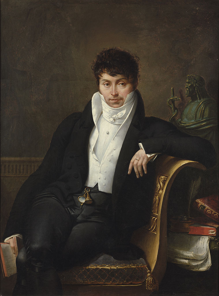 Pierre-Jean-George Cabanis, vintage artwork by Merry-Joseph Blondel, 12x8" (A4) Poster