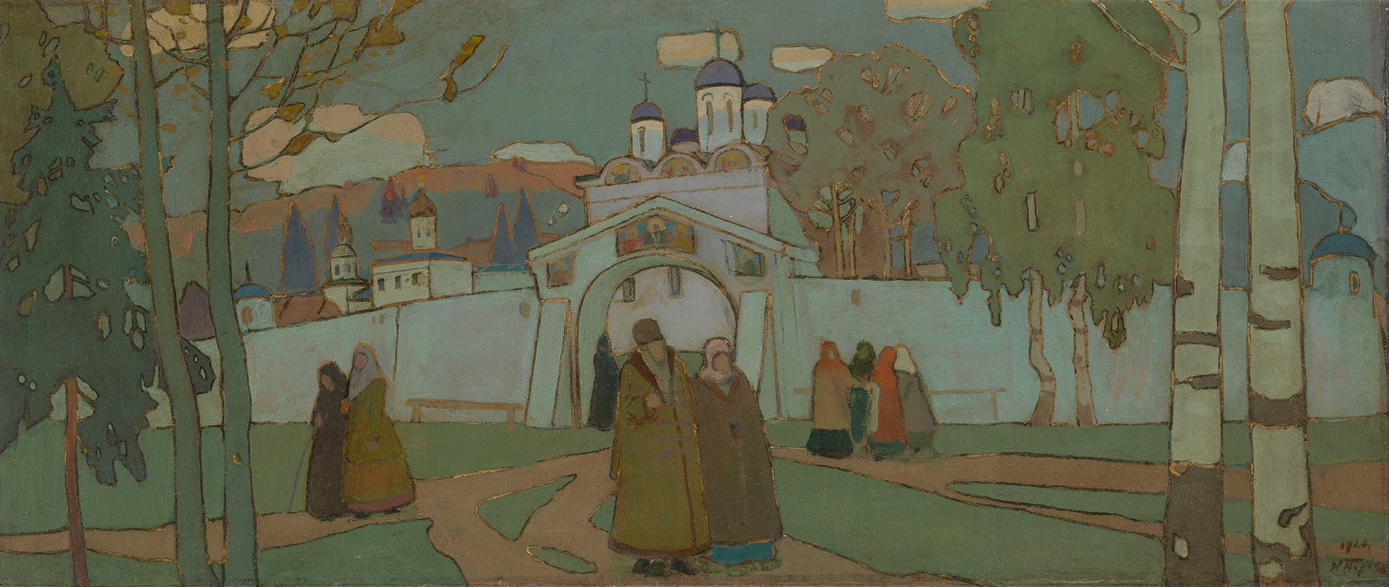At the Gates of the City by Constantin Alexeevich Korovin,A3(16x12")Poster