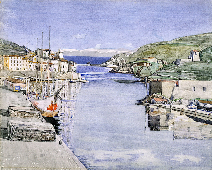 A Southern Port by Charles Rennie MacKintosh,A3(16x12