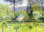 A Corner of the Garden at Giverny in Spring, vintage artwork by Blanche Hoschede-Monet, 12x8" (A4) Poster