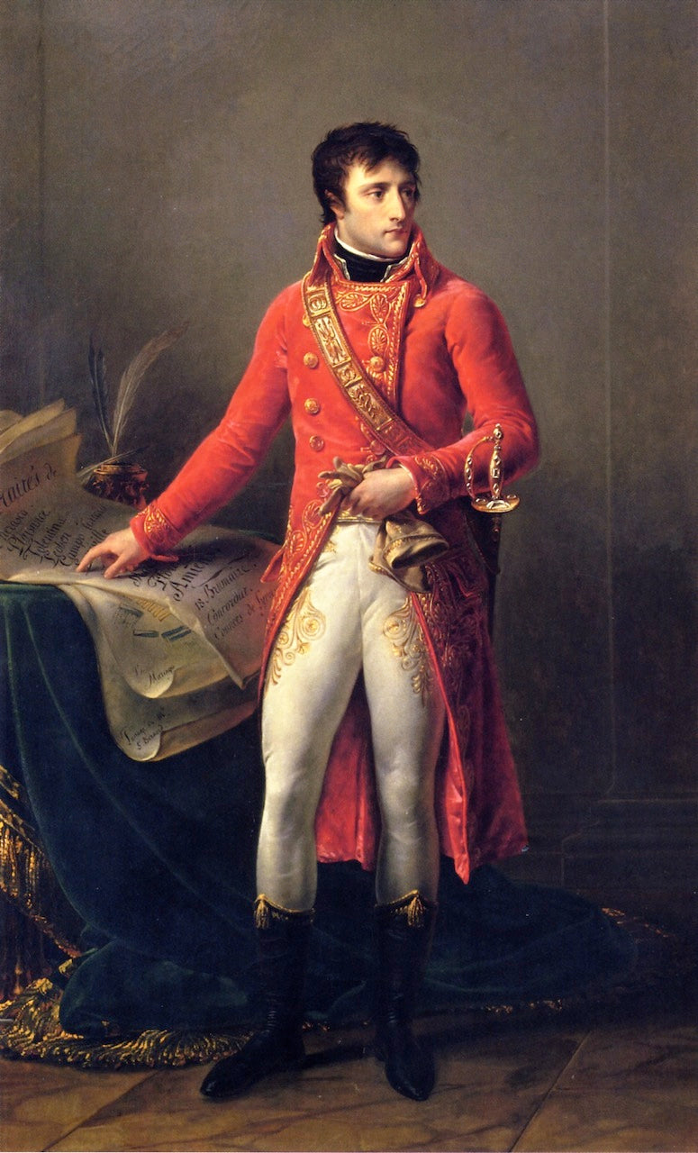 Bonaparte as First Counsul, vintage artwork by Antoine-Jean Gros, 12x8" (A4) Poster
