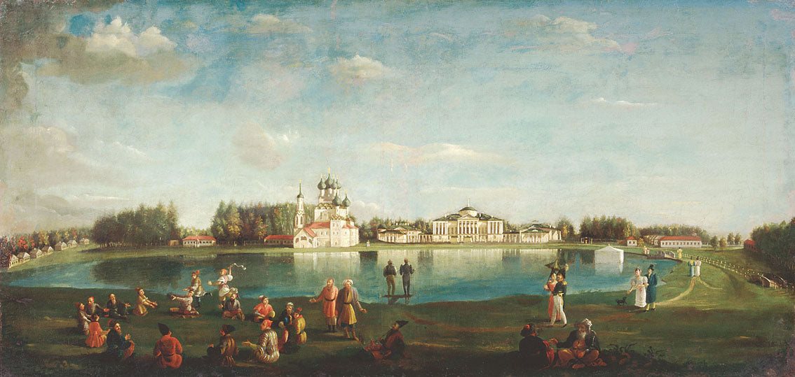 The Ostankino Estate, vintage artwork by Nikolai Podklyuchnikov, A3 (16x12") Poster Print
