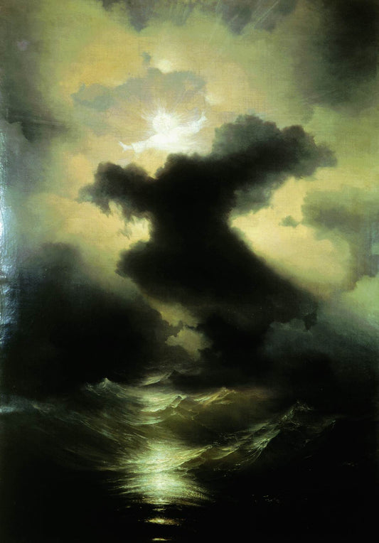 Chaos (Anno Mundi), vintage artwork by Ivan Constantinovich Aivazovsky, A3 (16x12") Poster Print