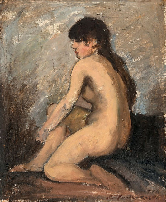 Sitting Model by Jalmari Ruokokoski,16x12(A3) Poster