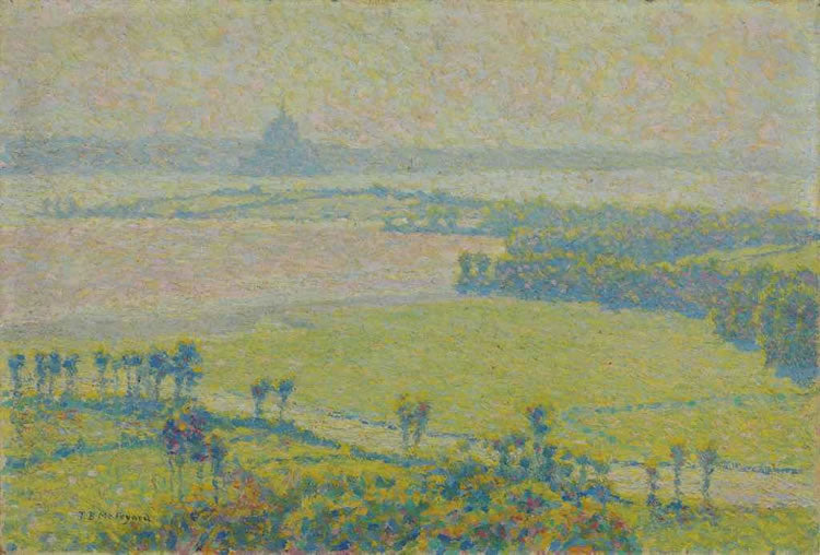 Mont Saint Michel, vintage artwork by Thomas Buford Meteyard, 12x8" (A4) Poster