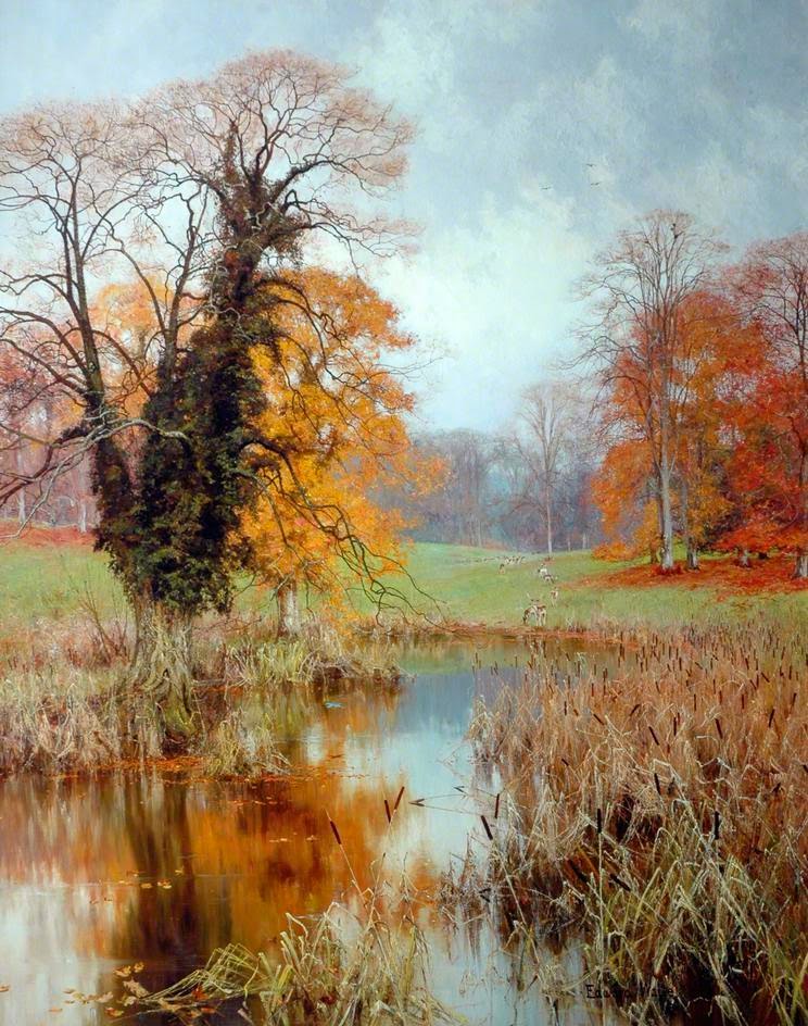 Autumn Colouring, vintage artwork by Edward Wilkins Waite, 12x8" (A4) Poster