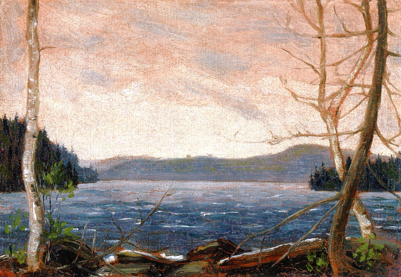 A Northern Lake, vintage artwork by Tom Thomson, 12x8" (A4) Poster