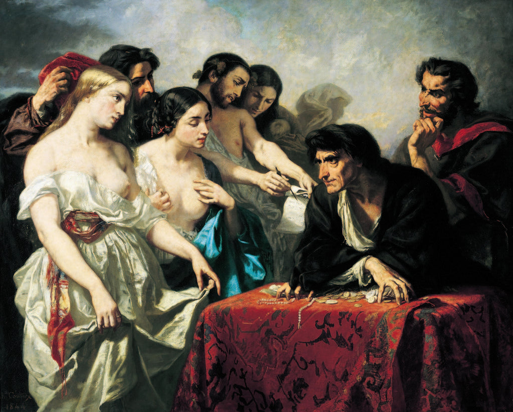 The Love of Gold, vintage artwork by Thomas Couture, A3 (16x12") Poster Print