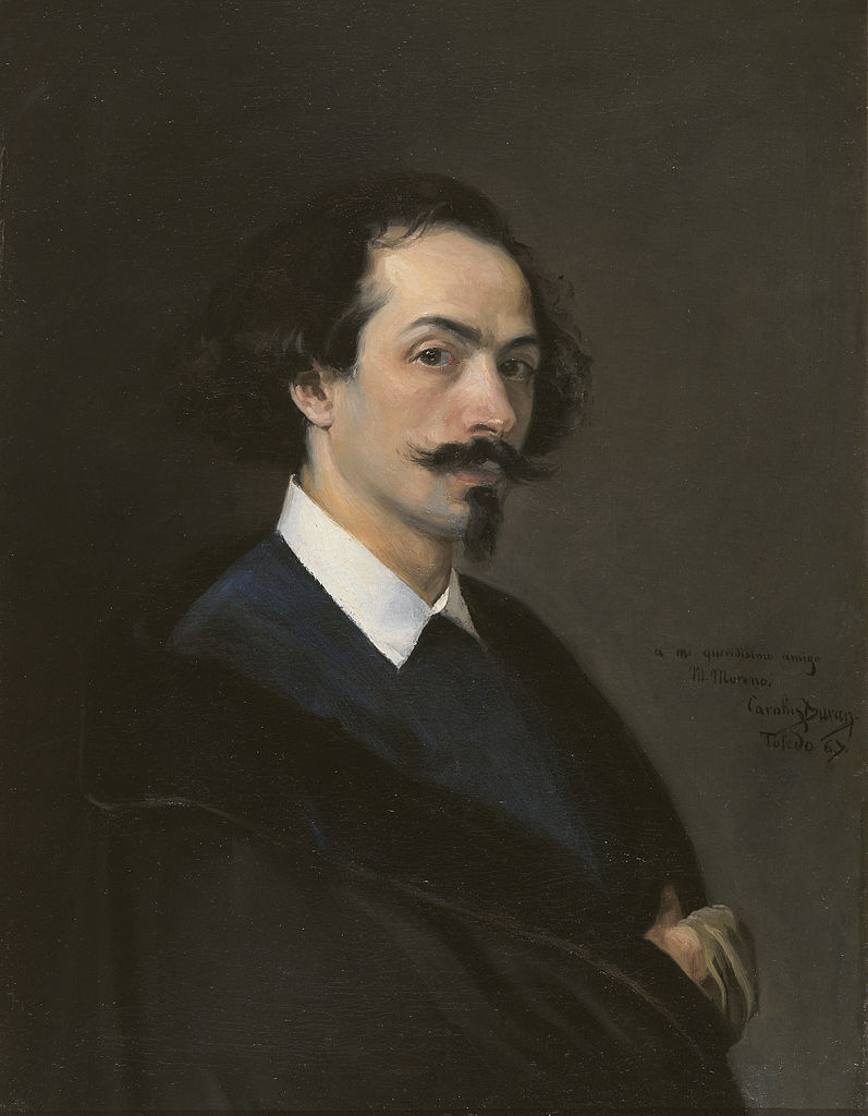 Painter Mathias Moreno, vintage artwork by Charles Auguste Émile Durand, 12x8" (A4) Poster