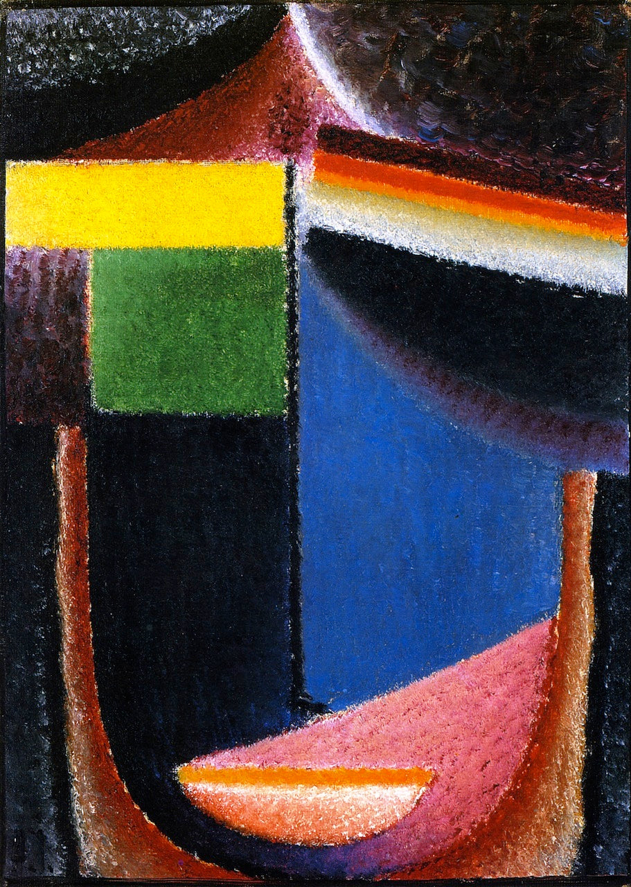 Abstract Head: The Miracle, vintage artwork by Alexei von Jawlensky, 12x8" (A4) Poster
