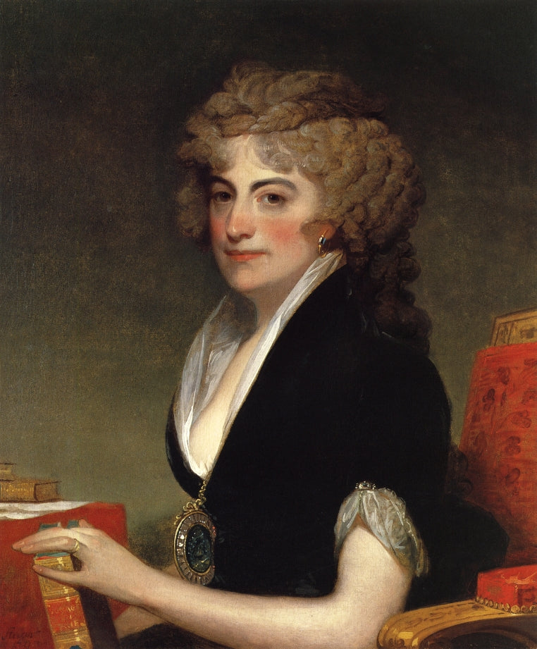 Anne Willing Bingham, vintage artwork by Gilbert Stuart, 12x8" (A4) Poster