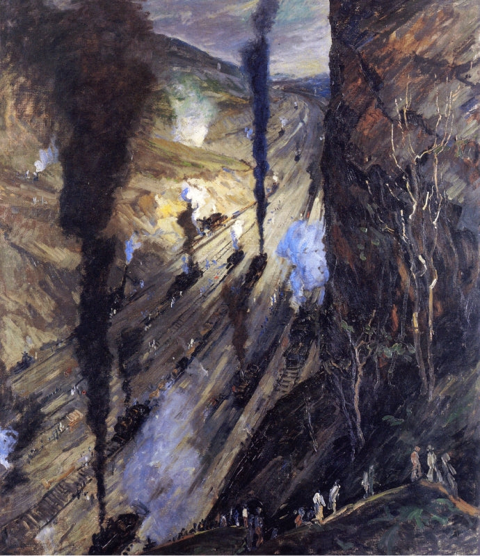 The Conquerers, vintage artwork by Jonas Lie, 12x8" (A4) Poster