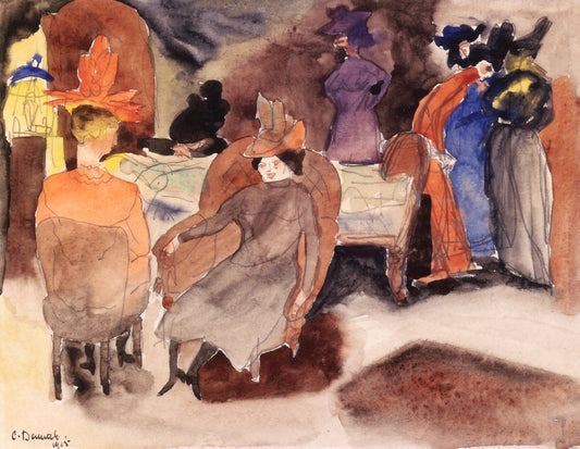 The Death of Nana by Charles Demuth,16x12(A3) Poster