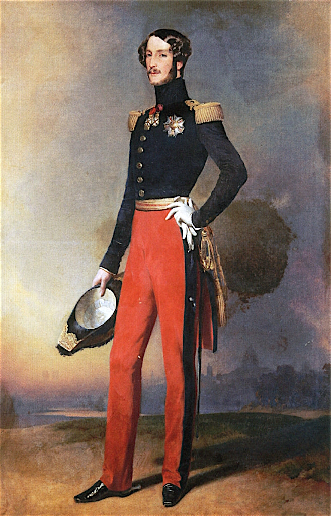 Ferdinand Philippe, Duke of Orleans, vintage artwork by Franz Xavier Winterhalter, A3 (16x12") Poster Print
